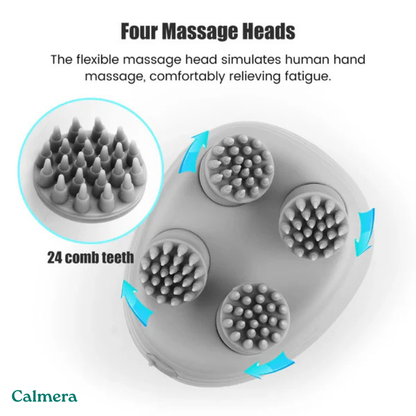 Calmera 3-Minute Relaxing Massager For You And Your Pet - Soft, Rotating Pressure That Feels Like Gentle Fingertips On The Scalp.