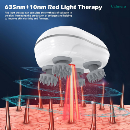 Calmera 3-Minute Relaxing Massager For You And Your Pet - Soft, Rotating Pressure That Feels Like Gentle Fingertips On The Scalp.